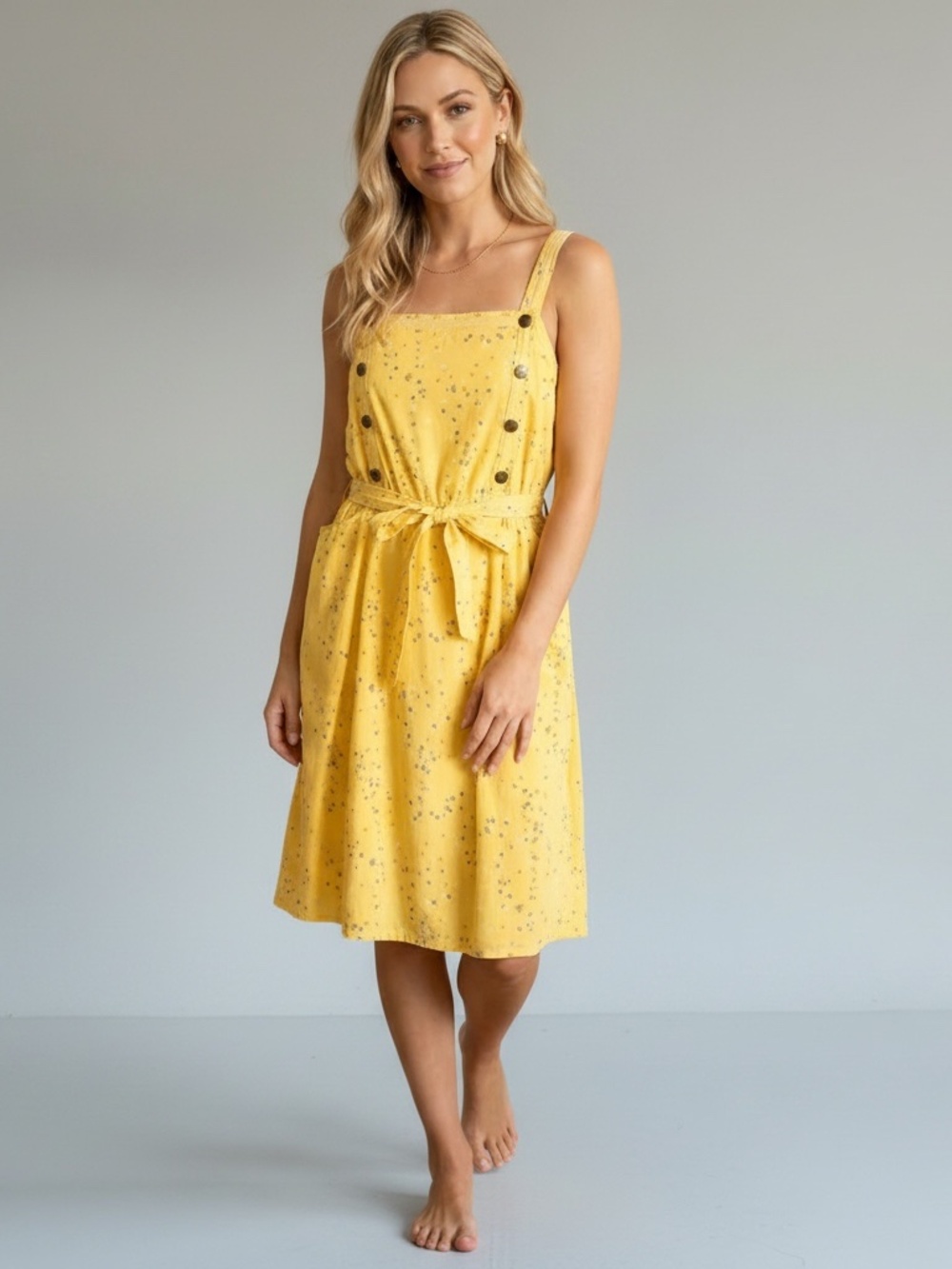 EUC Tulle Vintage ModCloth Creative Spontaneity Pinafore Sleeveless Dress Large